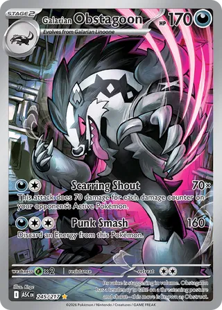 Galarian Obstagoon (Ascended Heroes 245/217)